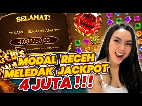 SLOT GACOR HARI INI | GEMS BONANZAA MODAL RECEH JACKPOT 4 JT