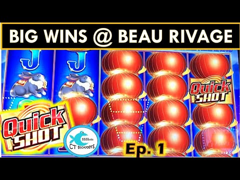 UNEXPECTED SUPER BIG WIN! BEAU RIVAGE CASINO TRIP DAY 1! QUICK SHOTS GALORE! QUICK HITS WINNING!