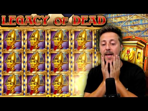 HOT BONUS On Legacy Of Dead Slot! (Big Win Highlight)