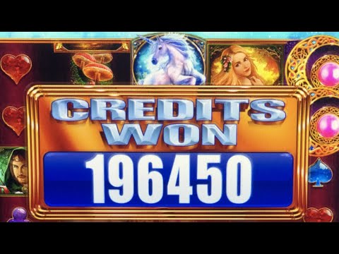 UNICORN MEGA WIN 200,000! Rare Huge massive handpay jackpot on WMS slot machine Bonus Feature.