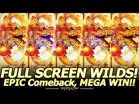 EPIC Comeback, Mega Big Win! FULL SCREEN WILDS in Imperial Wealth Triple Sparkle Slot!