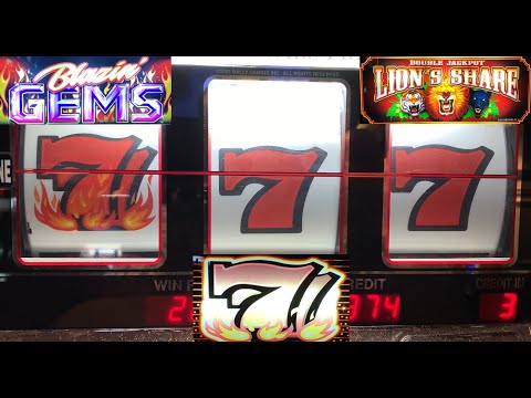 BIG WINS! BLAZIN GEMS + DOUBLE JACKPOT LION’S SHARE + 77 SLOT PLAY! BLAZING? BURNING? FIRE 77 SLOTS