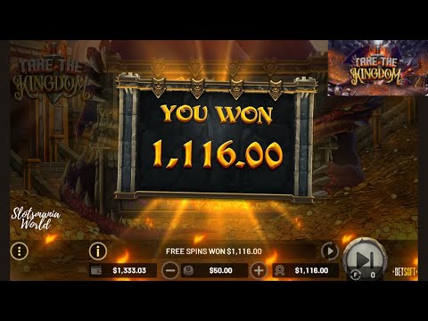 [TAKE THE KINGDOM SLOT MACHINE] Watch Winning Spins & Big Win $1,116 !!