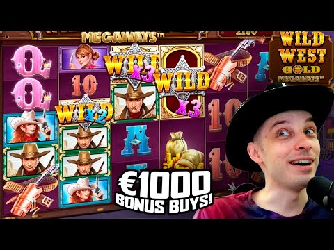 WILD WEST GOLD MEGAWAYS €1000 BONUS BUYS SLOT BIG WIN!