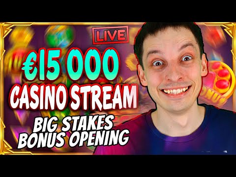 SLOTS LIVE 🔴 PRAGMATIC €15 000 BONUS OPENING! Casino Stream Big Wins with mrBigSpin