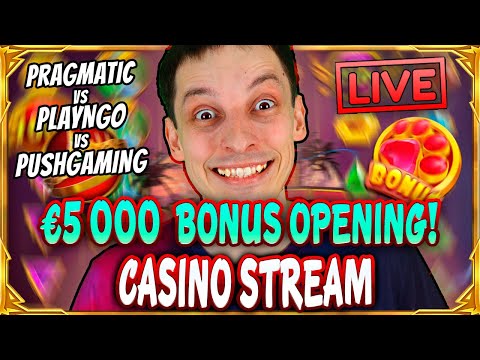 SLOTS LIVE 🔴 €5 000 BONUS OPENING! Casino Stream Big Wins with mrBigSpin