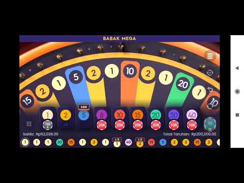 Bangkrut dalam hitungan detik  MEGA WHEEL Part 1 #Games Judi online