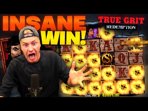 INSANE MEGA WIN ON TRUE GRIT REDEMPTION! (3 Scatter Bonus)