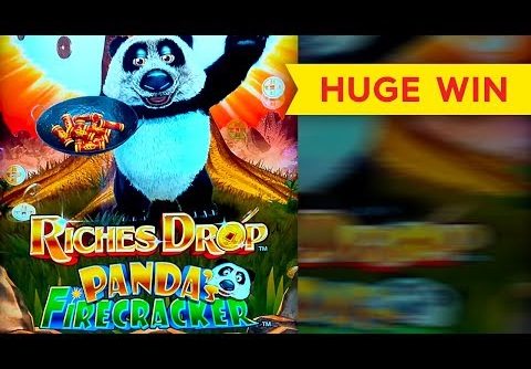 HUGE WIN BONUS! Riches Drop Panda’s Firecracker Slot!