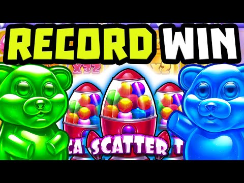 NEW SUGAR RUSH 🍭 SLOT MAX BET BONUS PAYED A RECORD WIN 😱ALREADY OMG‼️ *** SUPER BIG WIN ***