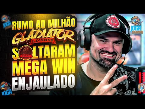 JOGAJOGADOR BÔNUS GIGANTE NO SLOT GLADIATOR LEGENDS DA WAZAMBA, MEGA WIN RUMO A 1 MILHÃO