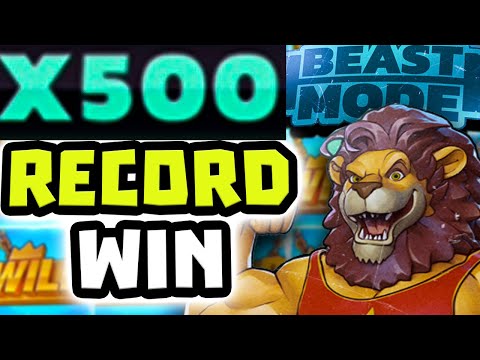 MY RECORD WIN 😱 FOR BEAST MODE MASSIVE X500 MULTIPLIER 🔥 MAX BET‼️ *** MEGA BIG WIN ***