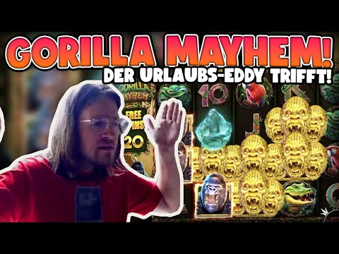 Mega Win auf Gorilla Mayhem! Neue Slot aus dem Urlaub!