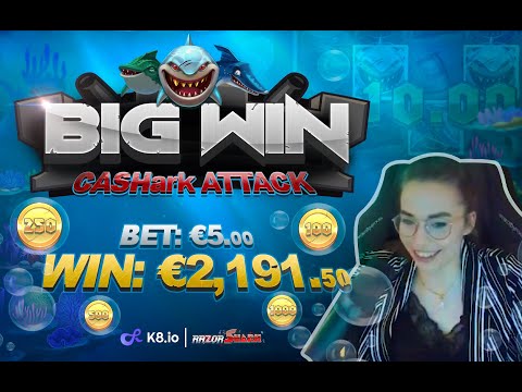 MEGA WIN AT RAZOR SHARK SLOTS| K8