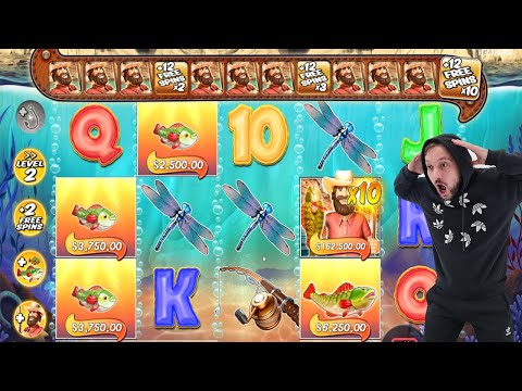 BIG BASS SPLASH – WORLD RECORD – HUGE WIN CASINO x10 MULTIPLER with 12 FREE SPINS SLOT ONLINE