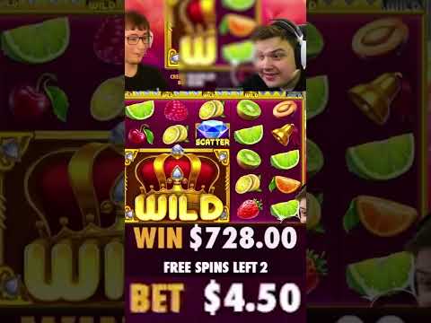 OUR BIGGEST WIN ON JUICY FRUITS SLOT! (1200X WIN!) #slots #casino #juicyfruits #shorts