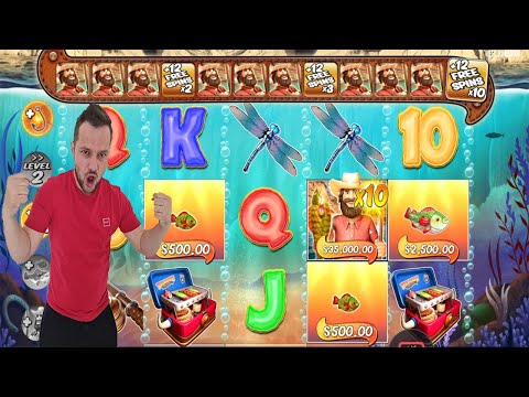 BIG BASS SPLASH – HUGE WIN 12 FREE SPINS with 10X – WIN 820 X – CASINO SLOT ONLINE GAME