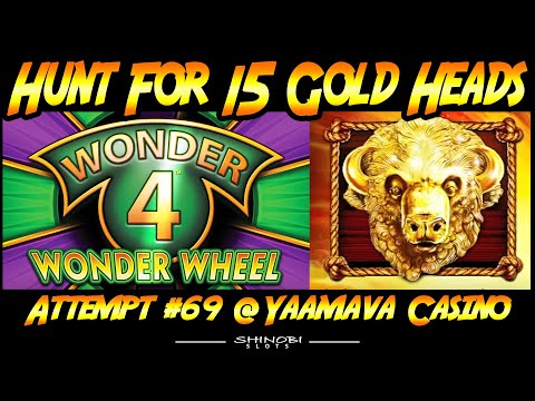 Hunt For 15 Gold Heads Episode #69 – Wonder 4 Wonder Wheel Live Play and Bonus!