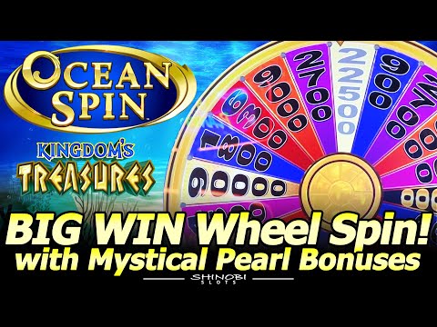 Big Win Wheel Spin! Mystical Pearl and Ocean Spin Neptune’s Kingdom. Konami slot action at Yaamava!