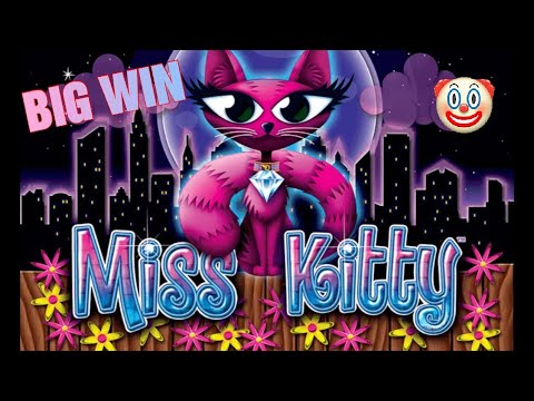 BIG WIN ON MISS KITTY SLOT MACHINE BONUS