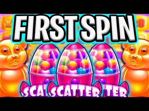 OMG SUGAR RUSH 🍭 SLOT FIRST SPIN MAX BET BONUS‼️😱 *** HUGE WINS ***