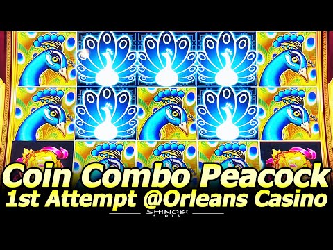 Perfect Peacock Slot Machine – My 1st Attempt in New Coin Combo slot at the Orleans in Las Vegas