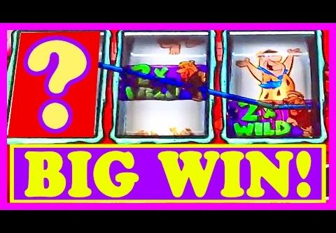 FLINTSTONES FUN!! BIG WIN! – Live Play / Slot Machine Bonus