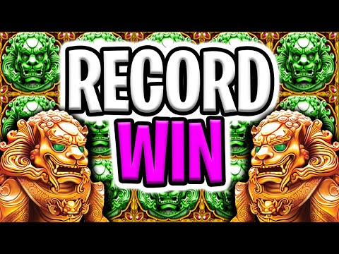 MY BIGGEST EVER RECORD SLOT WIN 🔥 5 LIONS MEGAWAYS 😱 OMG IT FINALLY HAPPENED‼️