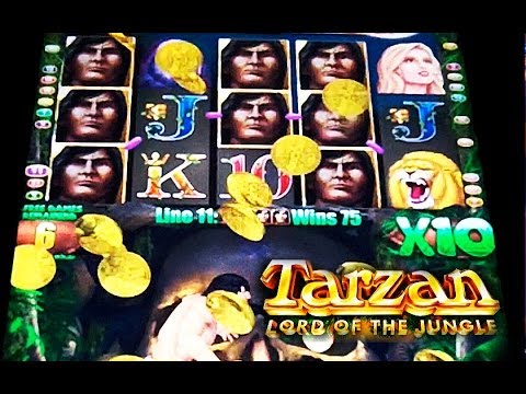 Aristocrat – Tarzan Lord of the Jungle – BIG WIN! – Slot Machine Bonus