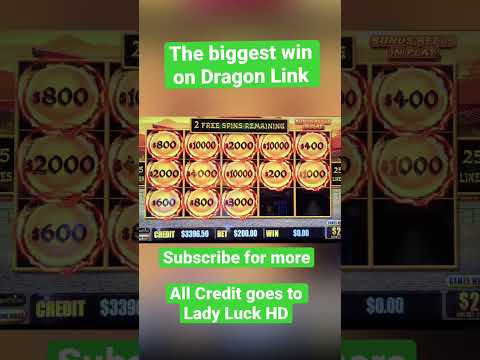 Biggest Win on Dragon Link without a Grand #dragonlink #casino #slots