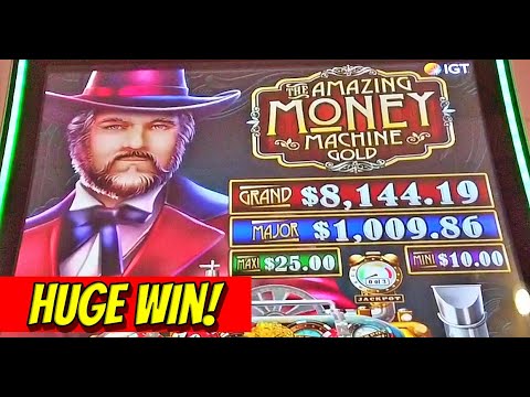 I got a HUGE WIN on the Amazing Money Machine Gold