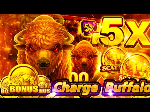 MY BIGGEST WIN EVER 😱 BUFFALO CHARGE SLOT 🔥 HUGE JACKPOT OMG‼️