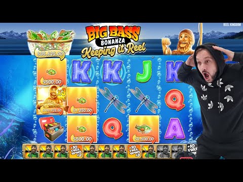 BIG BASS BONANZA – KEEPING it REAL NEW SLOT – BIG WINS HIT GOLDEN FISHERMAN with x3 MULTIPLIER BONUS