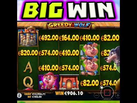 Greedy Wolf Slot 🤑 €100 Max Bet Bonus Mega Big Wins Omg‼️ #shorts