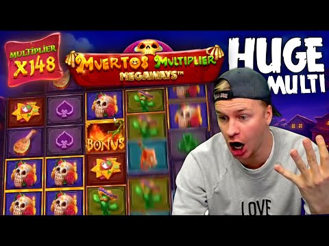 2 HUGE WINS on NEW Muertos Multiplier Megaways Slot! 🎉