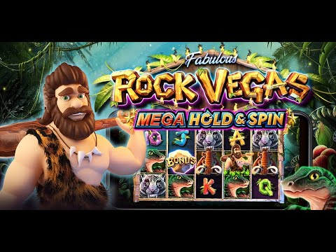 ROCK VEGAS mega hold and spin BIG WIN 🏆🥇🏆  لعبة مسلية و مربحة