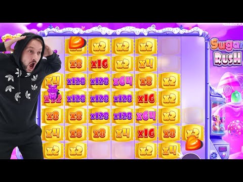 SUGAR RUSH – HIT HUGE MULTIPLIERS – BIG WINS CASINO SLOT ONLINE BONUS BUY GAME