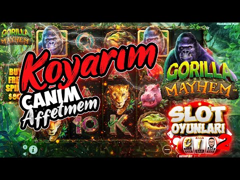 SLOT OYUNLARI 🦍 GORILLA MAYHEM BIG WIN 🦍 KOYARIM AFFETMEM 🎁 #slot #slotoyunları #casino