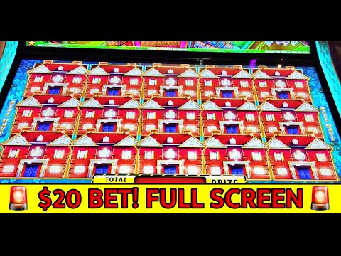 OMG!!! More than a Full Screen of Mansions! Mansion Bonus Huff n More Puff High Limit Casino Handpay