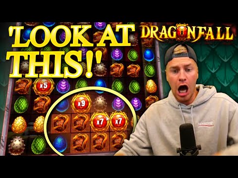 “LOOK AT THIS!” 🐉 Big Win on Dragonfall Slot!