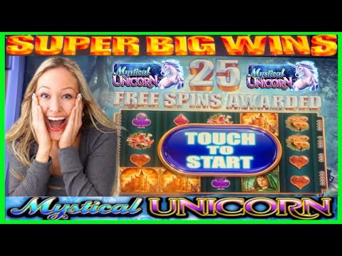 **SUPER BIG WINS!!** TOO MANY BONUSES!! MYSTICAL UNICORN SLOT MACHINE!!