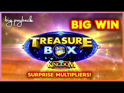 SURPRISE MULTIPLIERS! Treasure Box Kingdom Slot – BIG WIN BONUS!