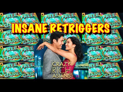 INSANE RETRIGGERS BIG WIN on Crazy Rich Asians Slot, Max Bet and More!