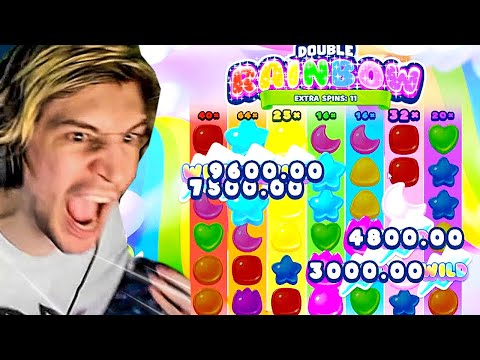 XQC GETS RECORD SLOT WINS ON DOUBLE RAINBOW AFTER THIS SETUP! (MILLIONS)