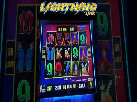 BIG WIN ON TIKI FIRE LIGHTNING LINK SLOT MACHINE #shorts