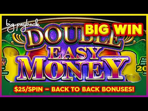 BACK TO BACK BONUSES, YEAH! Double Easy Money Slot – $25/SPIN BIG WIN SESSION!