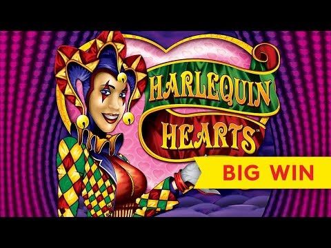 BIG WIN BONUS! Harlequin Hearts Slot – RETRIGGER, YES!