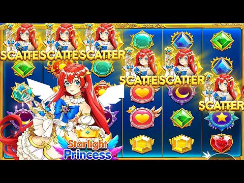 SUPER RARE 6 SCATTER BONUS on STARLIGHT PRINCESS (HUGE WIN)