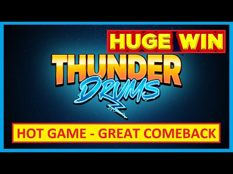 HUGE WIN! Thunder Drums is a HOT NEW SLOT and I CRUSH IT!