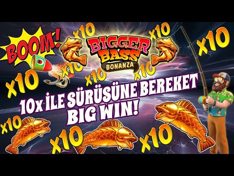 BİGGER BASS BONANZA | X10 | MERDİVEN TAKTİĞİ İLE EFSANE KASA KATLADIK BİG WİN #slot #slotoyunları